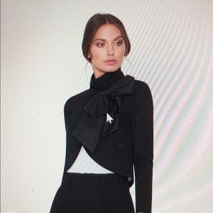 Alice and Olivia Addison cropped jacket.